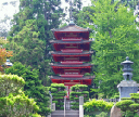 pagoda and stairs