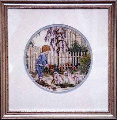 Little Boy with Bunnies