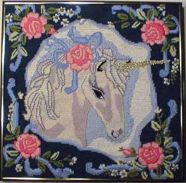 Unicorn with Roses